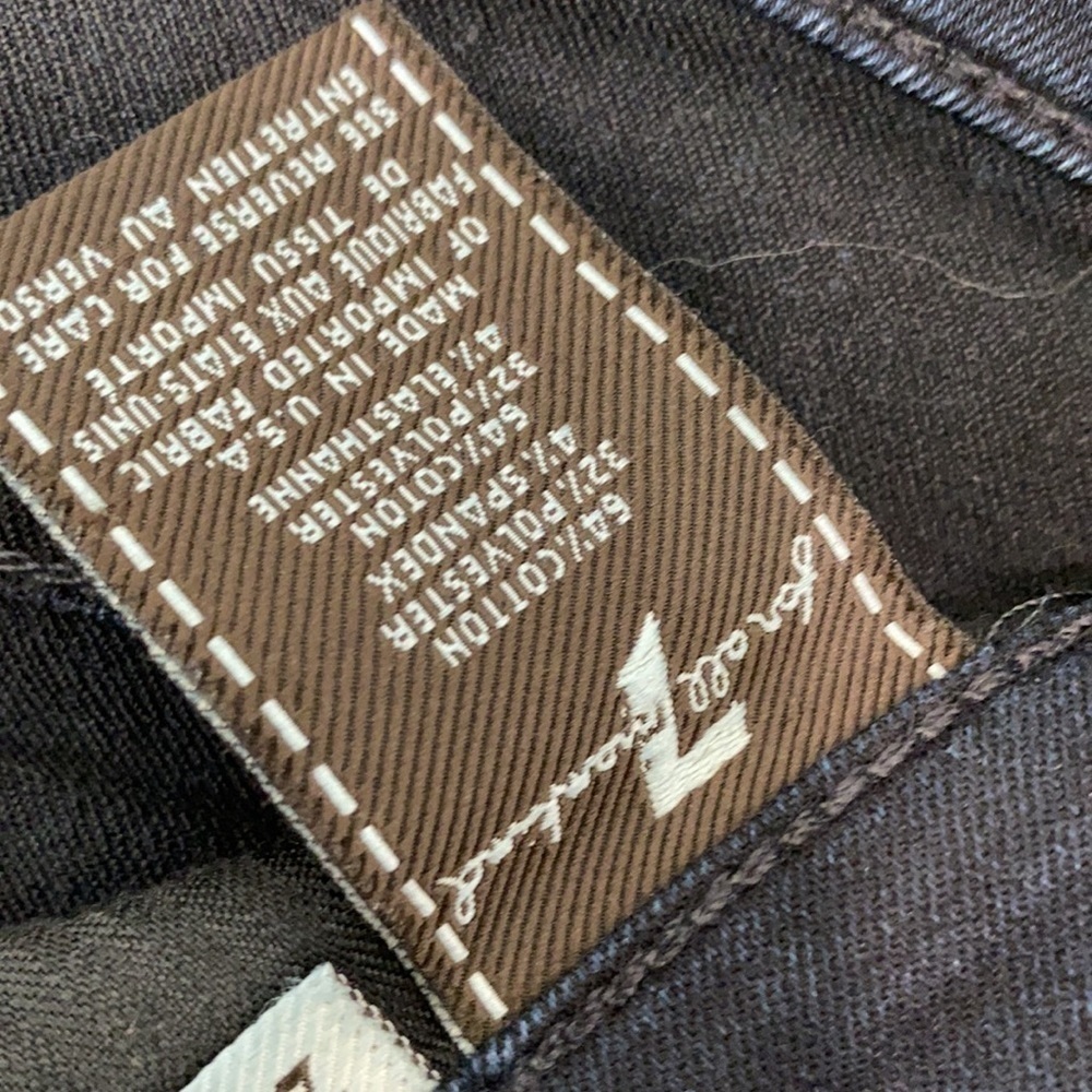 7 FAM The Skinny Dark Blue Jeans - Picture 8 of 9
